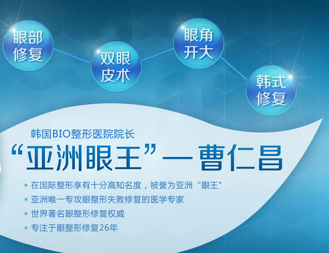 亚洲眼王曹仁昌专注眼睛修复26年