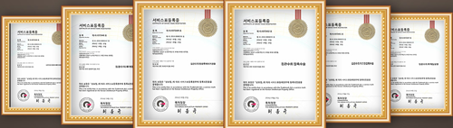 琉璐珍医院获得韩国专-利厅商标权证书展示