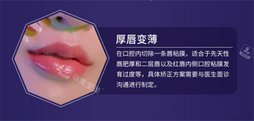厚唇改薄原理