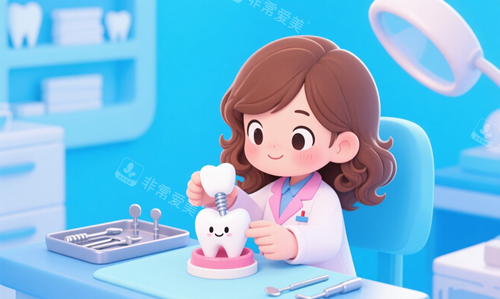 种植牙动画示意图