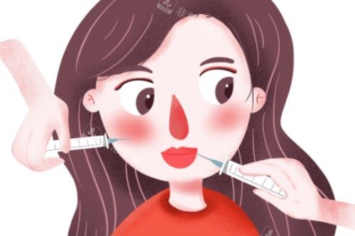 面部注射卡通图 面部注射卡通图