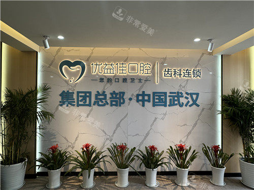 武汉优益佳口腔logo墙