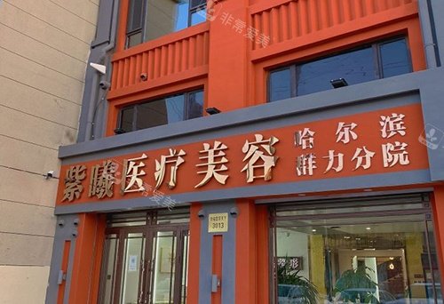 哈尔滨紫熙整形门头示意图
