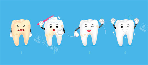 牙齿由黄变白4个阶段
