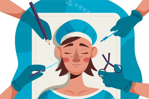 鼻部整形卡通图 鼻部整形卡通图