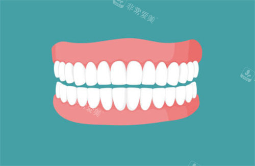 一口牙齿卡通图