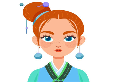 祛斑项目卡通展示 祛斑项目卡通展示