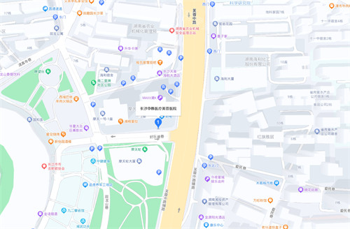 长沙华韩华美整形地图位置