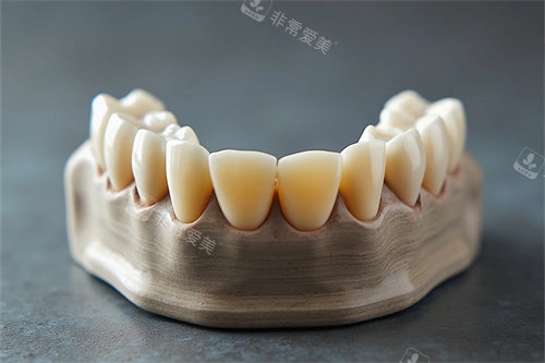 牙齿半口模型示意图