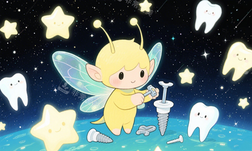 种植牙小天使拟人图片