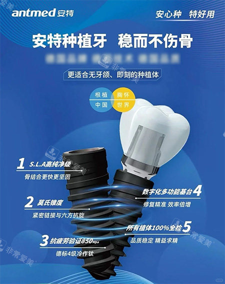 安特种植牙莫氏锥度照片