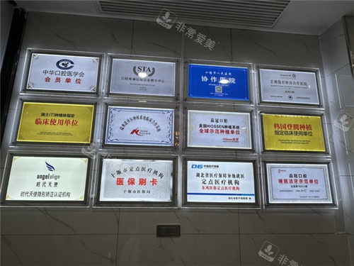 十堰品冠口腔荣誉墙