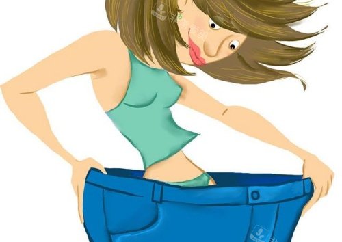 肚子抽脂漫画示意图