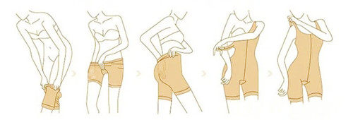 吸脂卡通图对比 吸脂卡通图对比