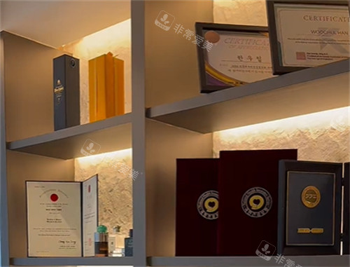 arden皮肤科院长资质墙