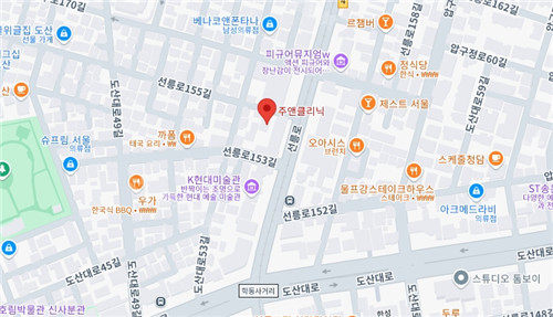 韩国清潭珠颜整形外科地址导航图