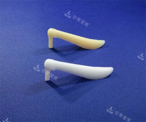 隆鼻手术用过的假体和新的假体