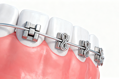 金属自锁矫正器卡通图