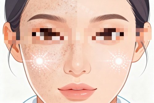 脸上斑点祛除前后对比图