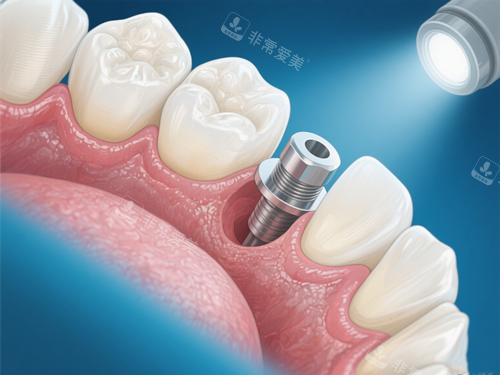 种植牙手术示意图