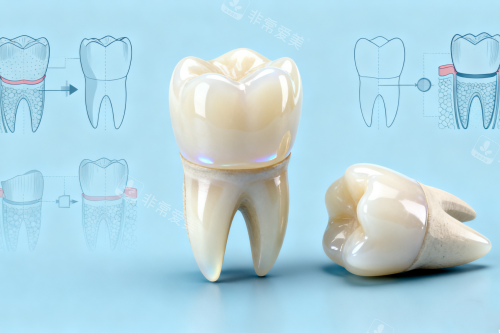 不同牙冠模型展示图