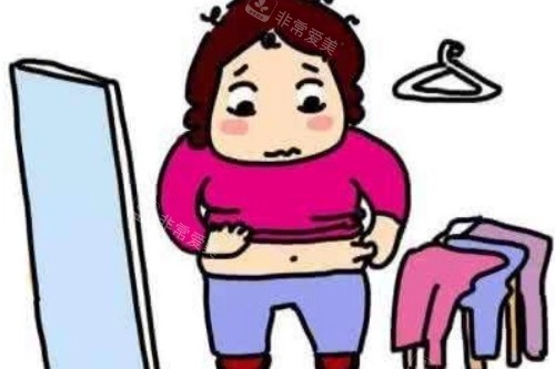 腰腹脂肪堆积图