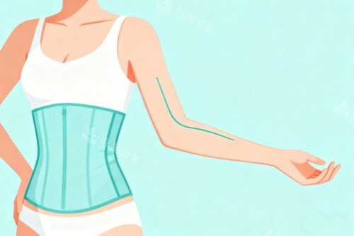 腰腹部做吸脂展示图