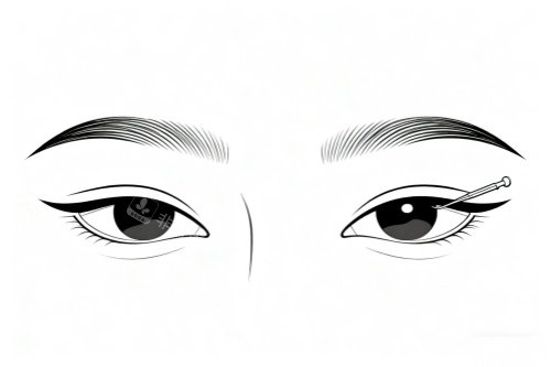 眼睛整形卡通展示图