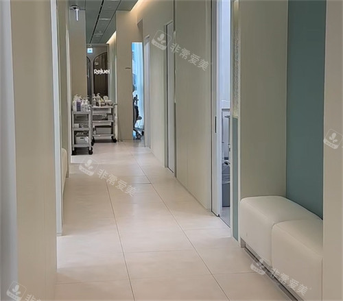 韩国Rejuel丽珠尔皮肤科江南店走廊
