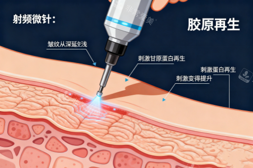射频微针提升卡通图