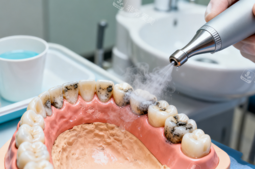 烟渍牙洗牙展示图