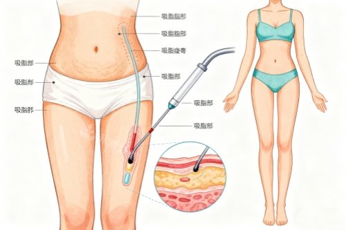 身体部位做吸脂卡通图 身体部位做吸脂卡通图