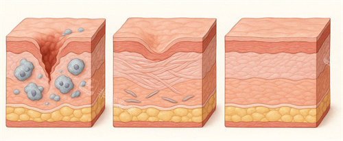疤痕和正常皮肤