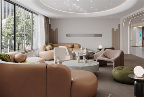 杭州连天美整形等候区图片