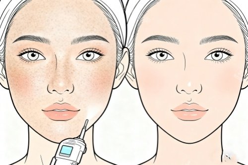 皮肤状态改善卡通图