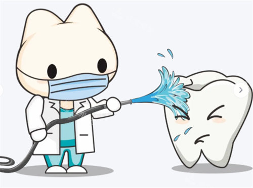 洗牙卡通图片示意图