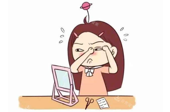 水肿眼贴双眼皮示意图