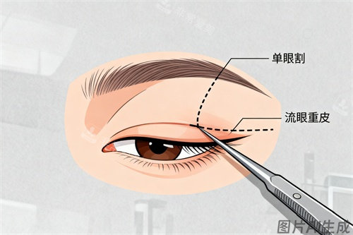 割雙眼皮概念圖一覽 割雙眼皮概念圖一覽