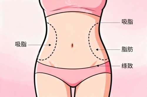 小蠻腰吸脂塑形卡通圖