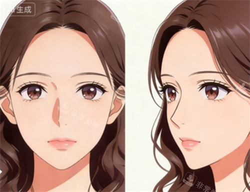 隆鼻對比 隆鼻對比