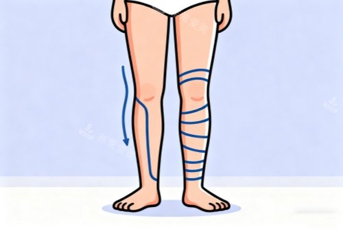 腿型調整卡通圖