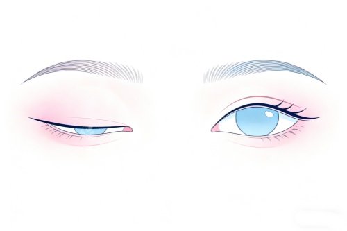 眼睛做整形卡通图