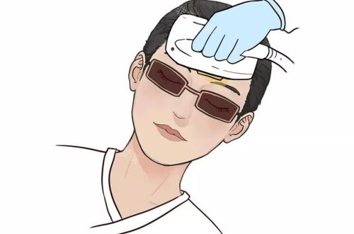 激光美白漫画示意图