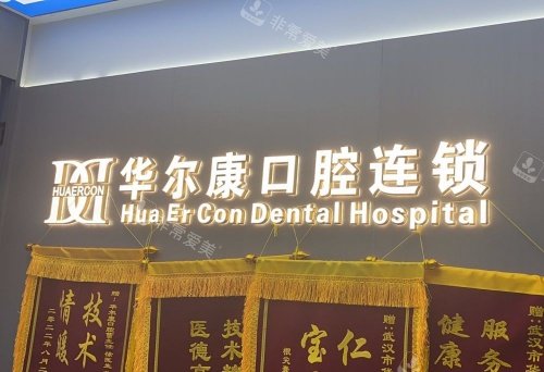 武汉华尔康口腔荣誉锦旗示意图