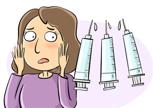 注射玻尿酸卡通图展示 注射玻尿酸卡通图展示