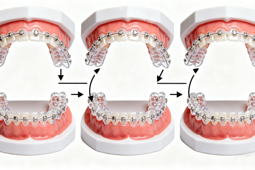 半隐形矫正卡通图片