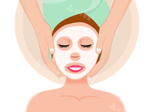 面部护理卡通示意图 面部护理卡通示意图