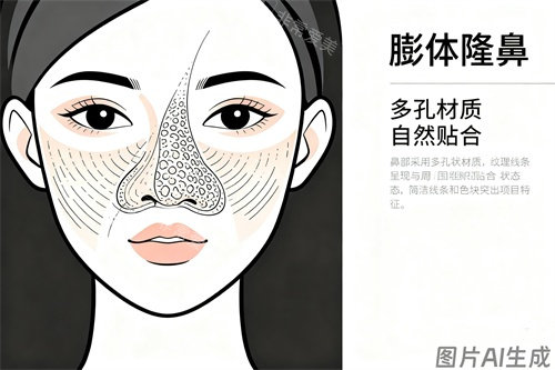 膨体隆鼻卡通图展示