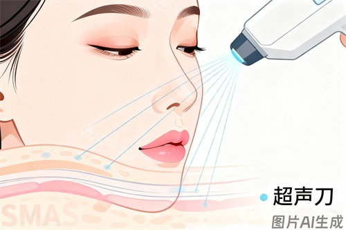 面部做超声刀卡通图