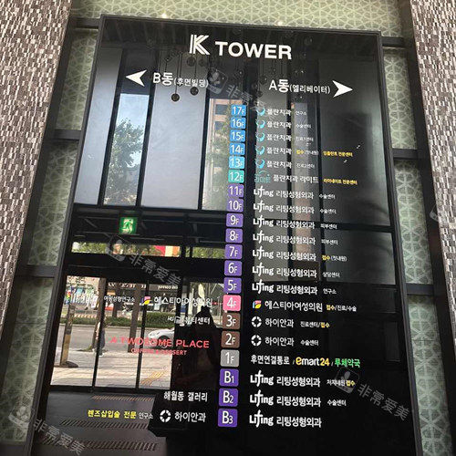 韩国丽婷Liting整形医院大门口 韩国丽婷Liting整形医院大门口